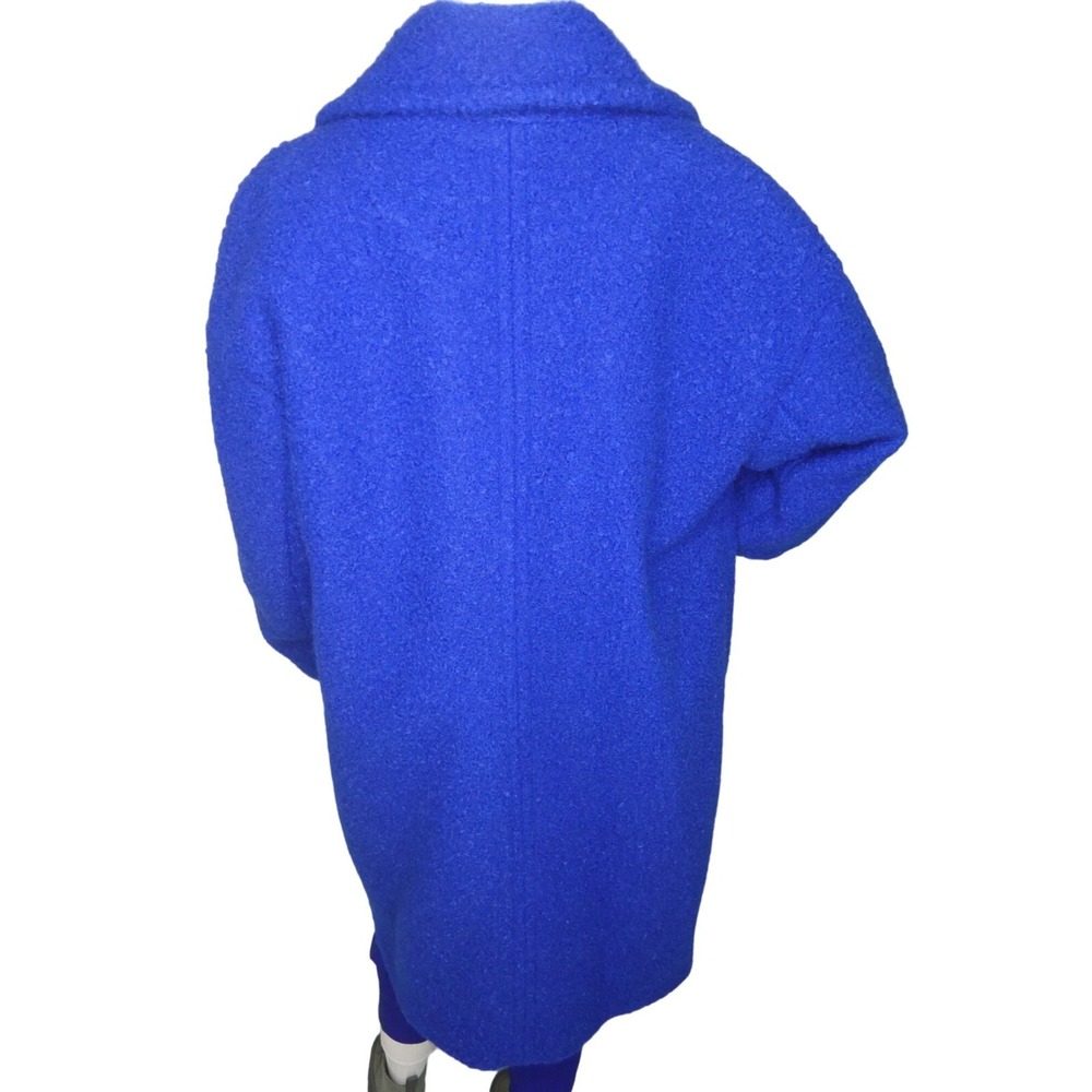 BCBGenerations Women's Boucle Longline Royal Blue Coat XL - Picture 4 of 7